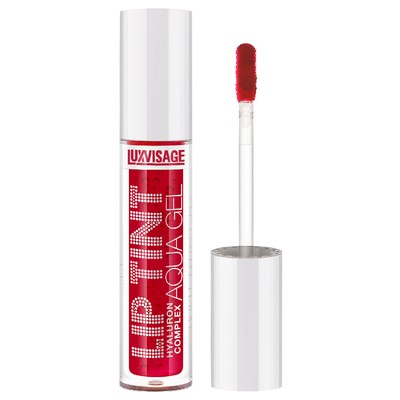 LUX visage LIP TINT AQUA GEL Тинт для губ с гиалуроновым комплексом тон 02 Sexy Red