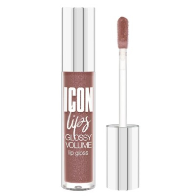 LUX visage LIP Блеск для губ с эффектом объема ICON lips glossy volume 506 Ice Taupe