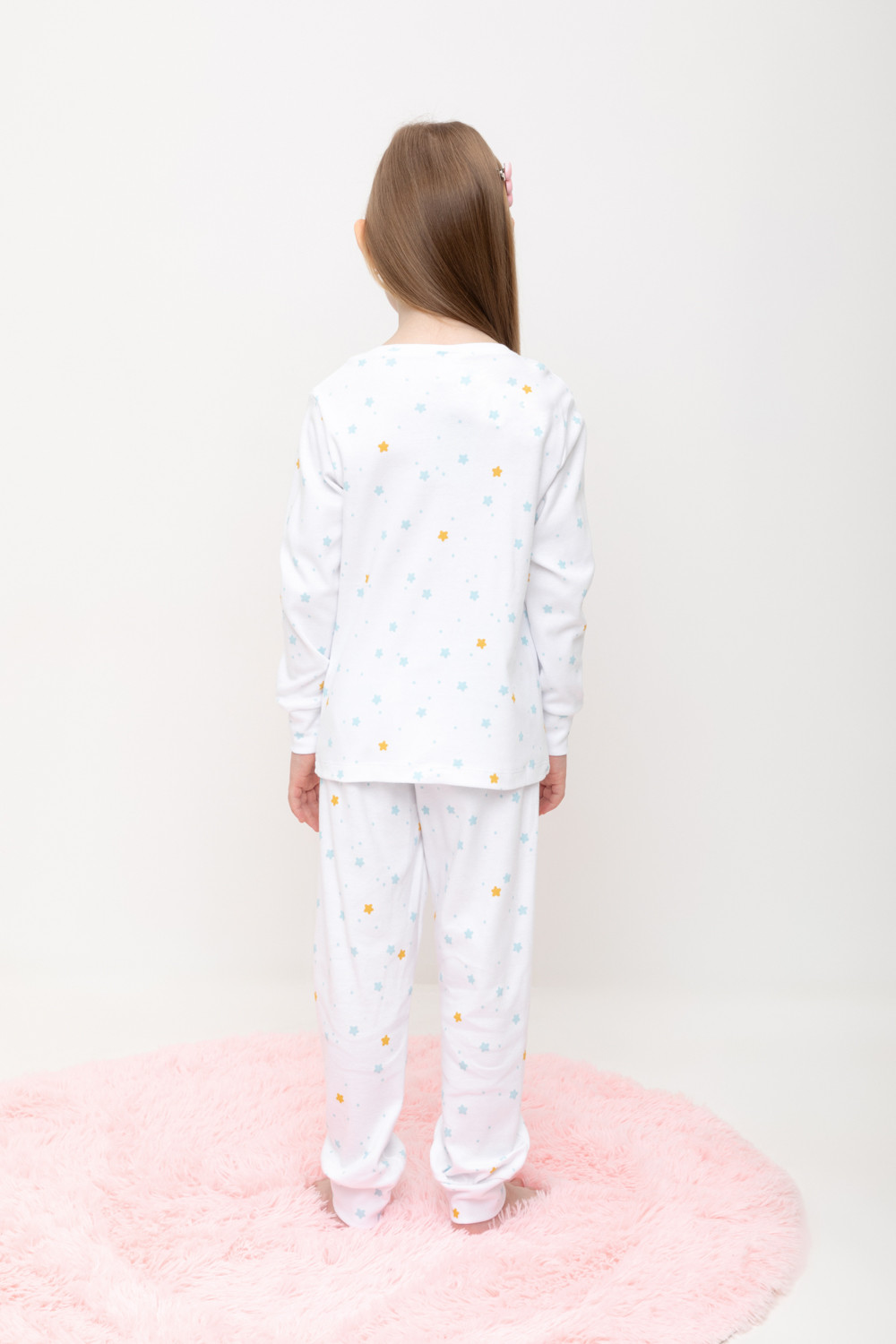 Crockid Пижама КП 1552 звездочки на белом Crockid