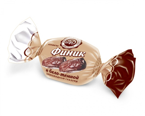 конфеты Финик в бело-темном шоколаде