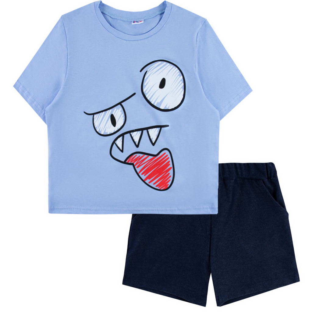 Комплект футболка кулирка и шорты футер 7360900203