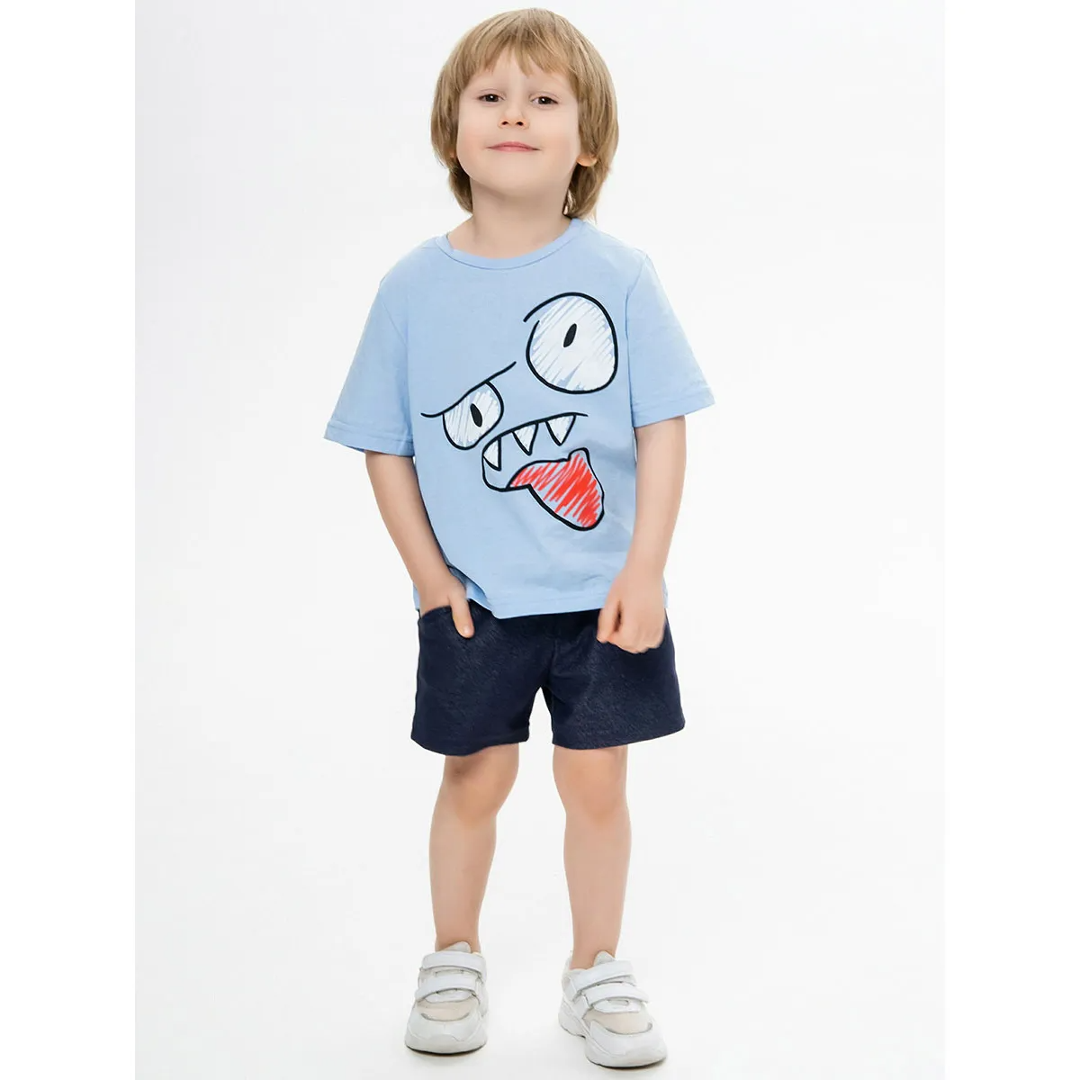 Комплект футболка кулирка и шорты футер 7360900203