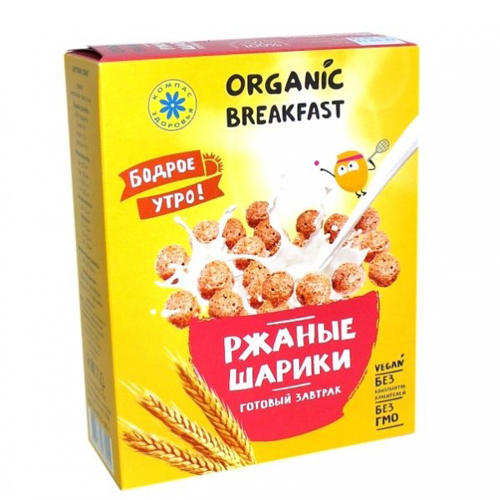 Сухой завтрак Ржаные шарики. Компас здоровья