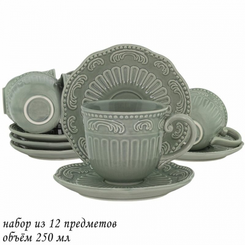 Чайный набор 12пр. 250 мл БАВАРИЯ в под.уп.(х4)Керамика