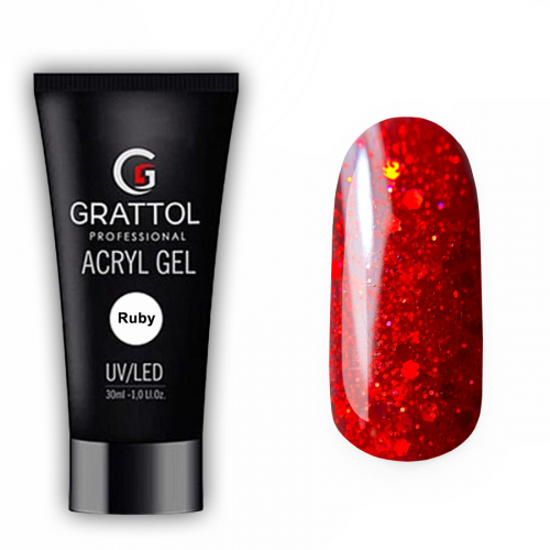 Акрил-гель Grattol Acryl Gel 13 Ruby, 30 мл