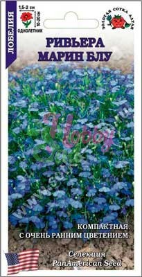 Цветы Лобелия Ривьера Марин Блу ( 10 шт) Сотка