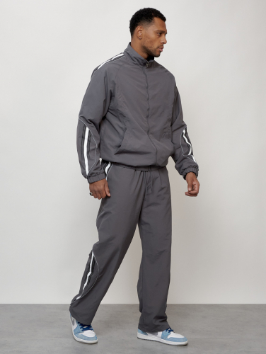 Спортивный костюм мужской модный серого цвета 15007Sr