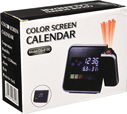 Часы - метеостанция с проектором Color Screen Calendar DS-8190