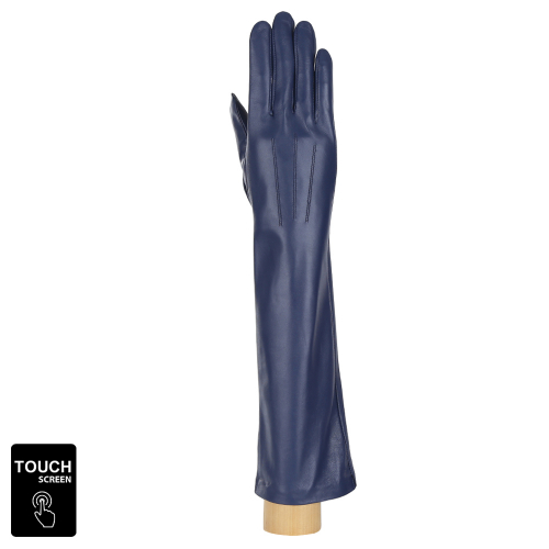 Перчатки жен. 100% нат. кожа (ягненок), подкладка: шелк, FABRETTI S1.10-12s blue