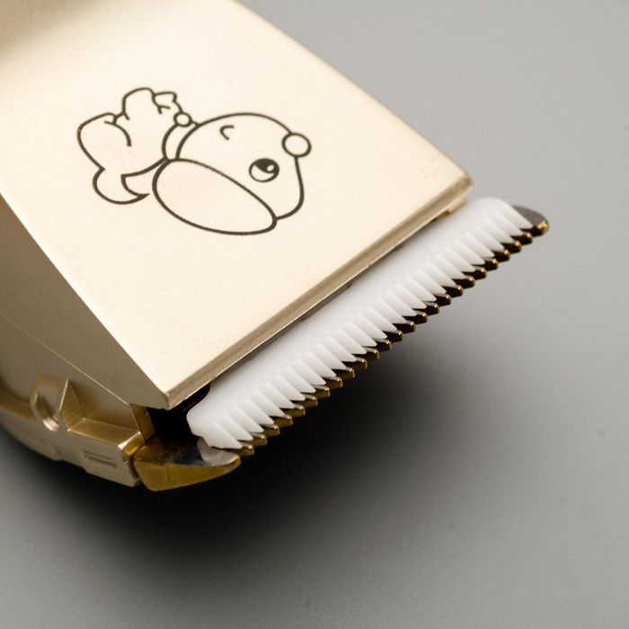 Машинка для стрижки с керамическим лезвием, регулировка ножа, USB-зарядка