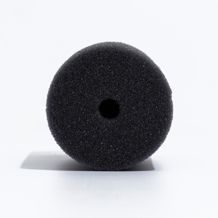 Губка круглая № 4, мелкопористая, 8×8×16 см, серая