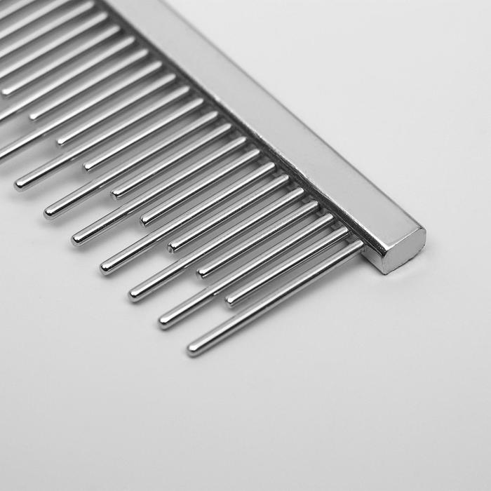 Расчёска-разнозуб Wood с деревянной ручкой, 20 х 3 см