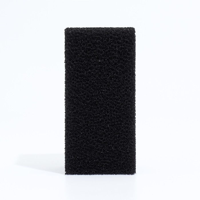 Губка прямоугольная для фильтра № 3, ретикулированная 30 PPI, 6×6×12 см, черная
