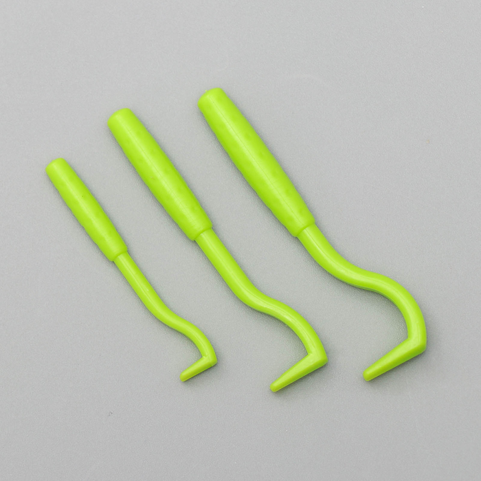 Набор выкручивателей для клещей, 3 размера, зелёные