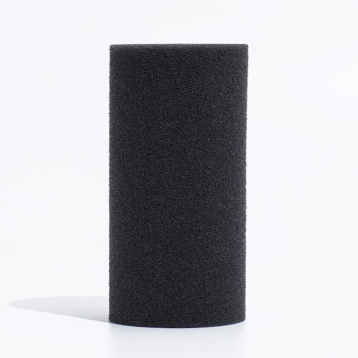 Губка круглая № 4, мелкопористая, 8×8×16 см, серая