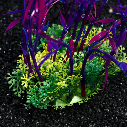 Растение искусственное аквариумное, 22 см, фиолетовое