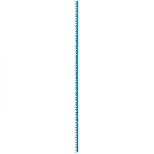 Расчёска DeLIGHT алюминевая, 25 см, с плоской ручкой, 61 зуб 36 мм, чёрно-синяя