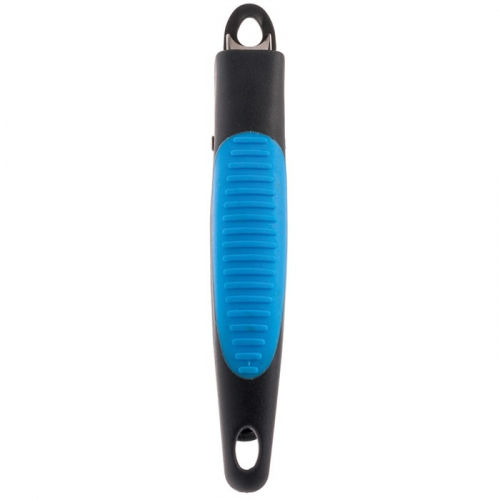 Когтерез-гильотина DeLIGHT, с малым отверстием, прорезиненные ручки, 24,7 см, чёрно-синий