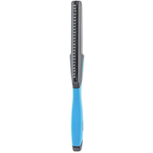 Расчёска DeLIGHT, 25 плавающих зубьев 25 мм, чёрно-синяя