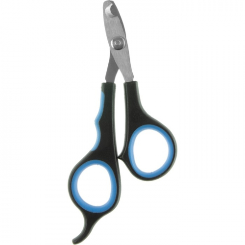 Когтерез-ножницы DeLIGHT, малый, длинные ручки с упором, 9,3 см, чёрно-синий