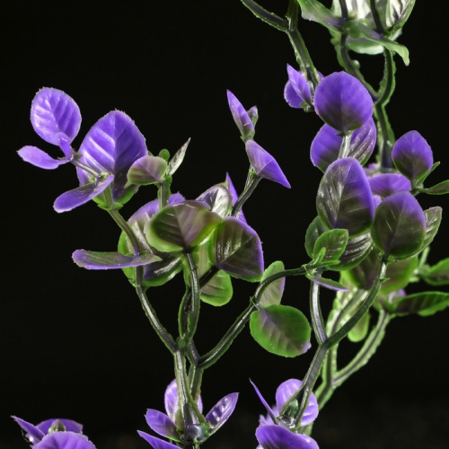 Набор растений искусственных для аквариума (2 шт), 25 см, фиолетовый