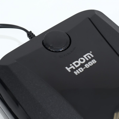 Компрессор Hidom HD-608 для аквариума, бесшумный, с регулировкой, 4 х 2,5 л/м, 10 Вт