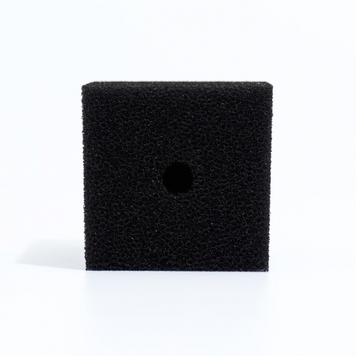 Губка прямоугольная для фильтра № 8, ретикулированная 30 PPI, 8 х 8 х 12 см, черная