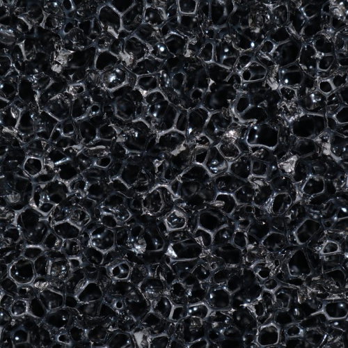 Губка прямоугольная, крупнопористая 10 PPI, лист 50 х 50 х 5 см, черный