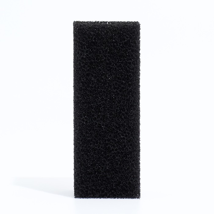 Губка прямоугольная для фильтра № 1, ретикулированная 30 PPI, 4×4.5×11 см, чёрная