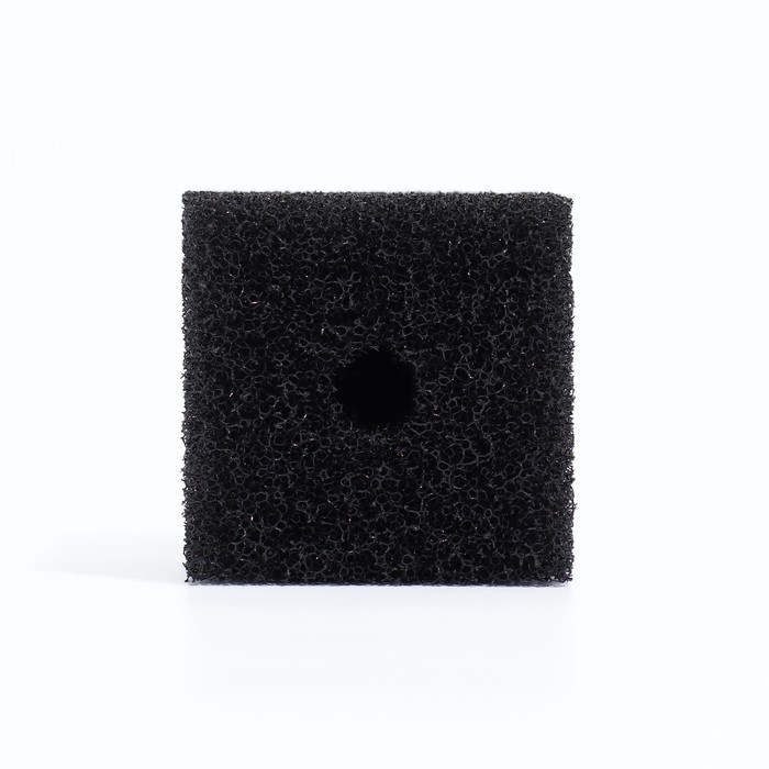 Губка прямоугольная для фильтра № 3, ретикулированная 30 PPI, 6×6×12 см, черная