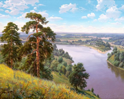 Картины по номерам Широкая река (худ. Прищепа И.)