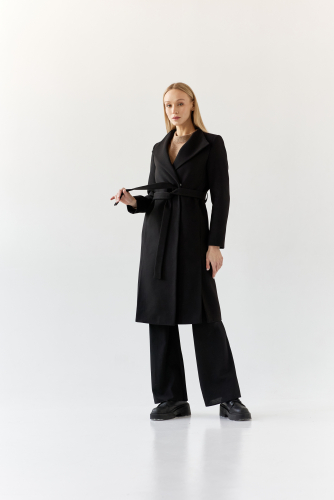 Пальто женское демисезонное 26117 (черный)