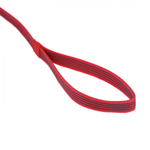 Корда из прорезиненной стропы с усиленным карабином, 8 м, красный