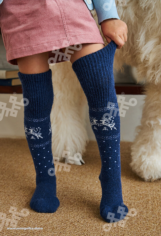 Гольфы детские из монгольской шерсти (арт. 02117)