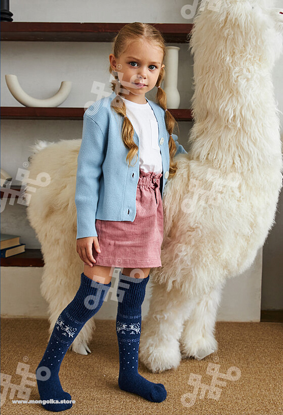 Гольфы детские из монгольской шерсти (арт. 02117)