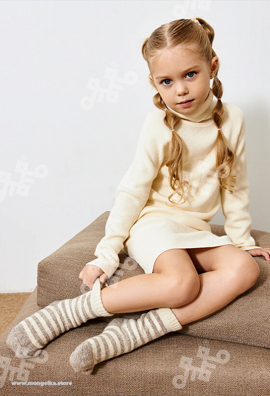 АКЦИЯ! ЦЕНА БЫЛА 315 Р.Носки детские из 100% монгольской шерсти (арт. 02151)