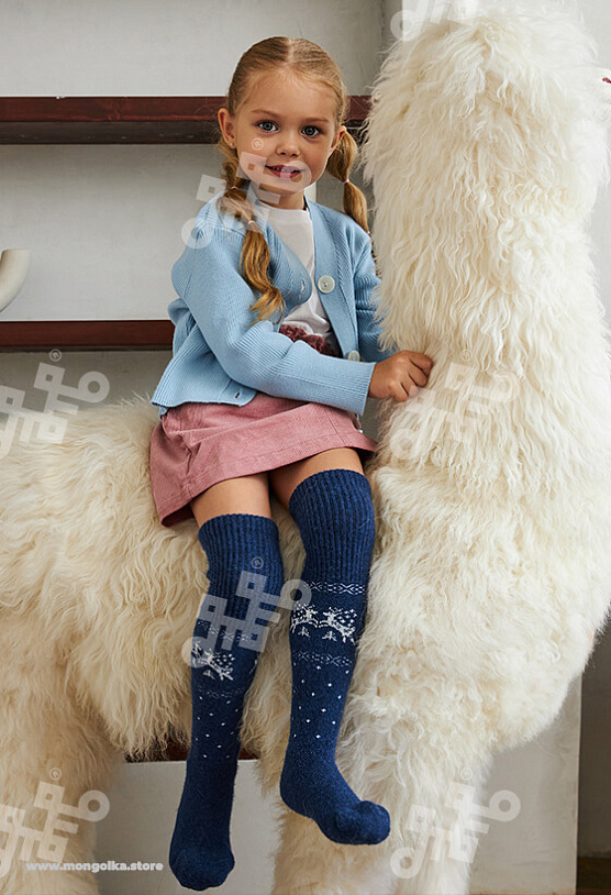Гольфы детские из монгольской шерсти (арт. 02117)