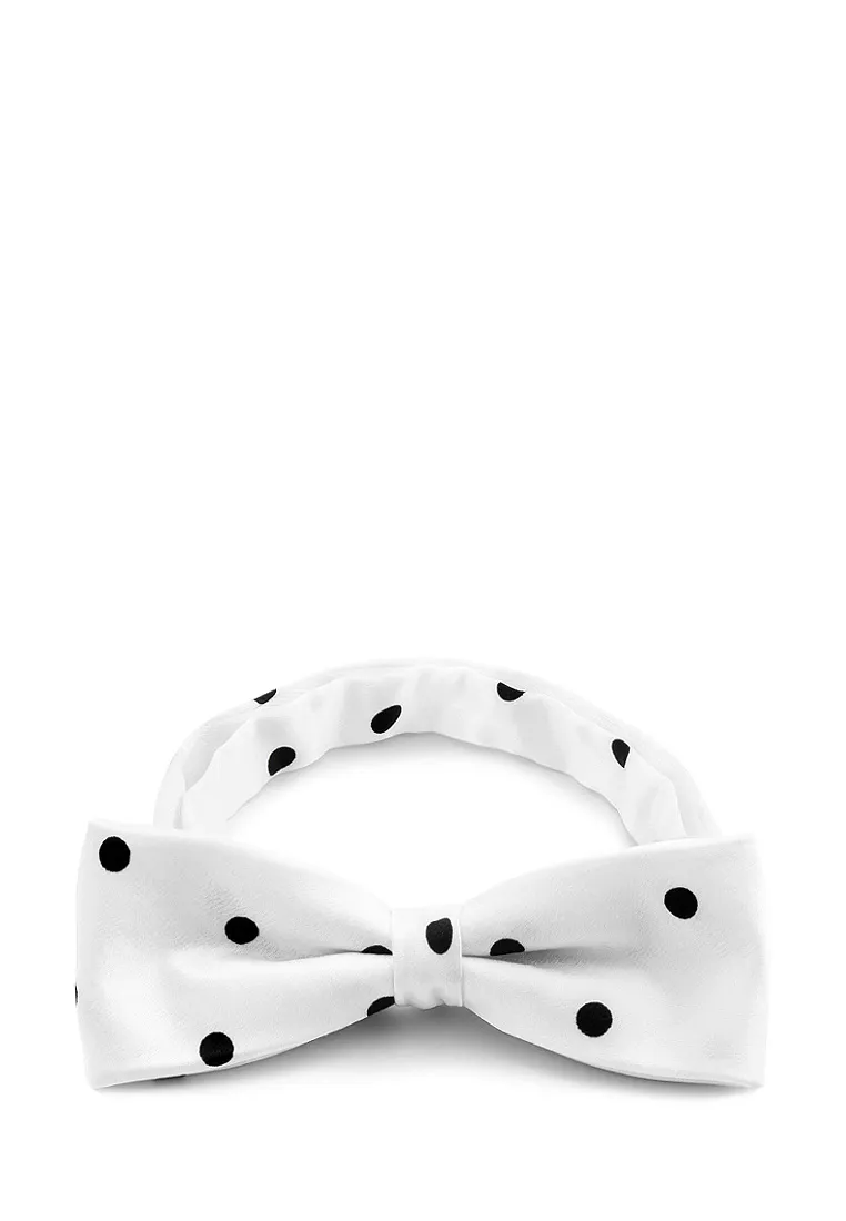 Галстук-бабочка мужской CASINO Casino-poly-белый 512.1.95