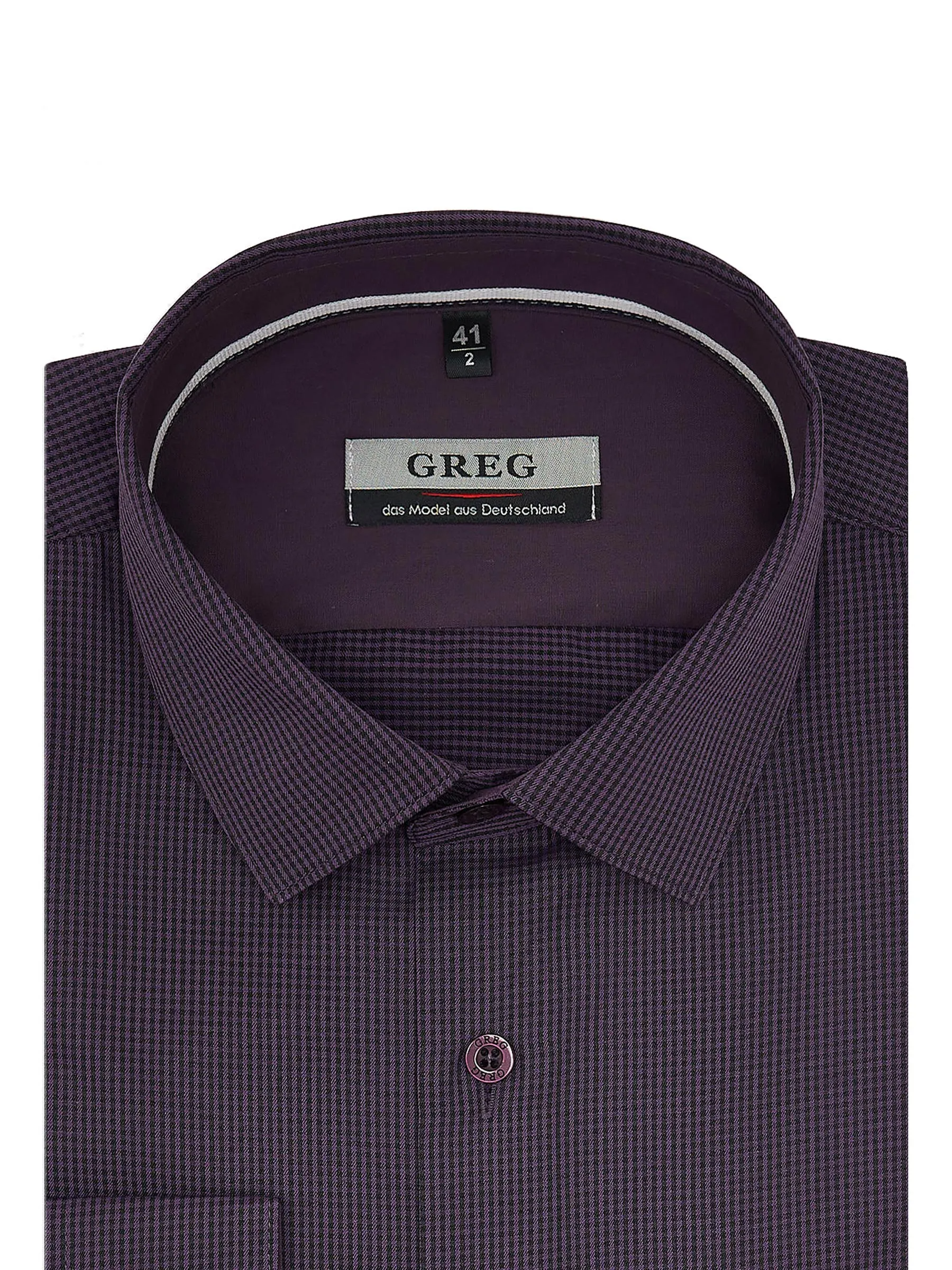 Сорочка мужская длинный рукав GREG 734/239/0842/ZN/1p
