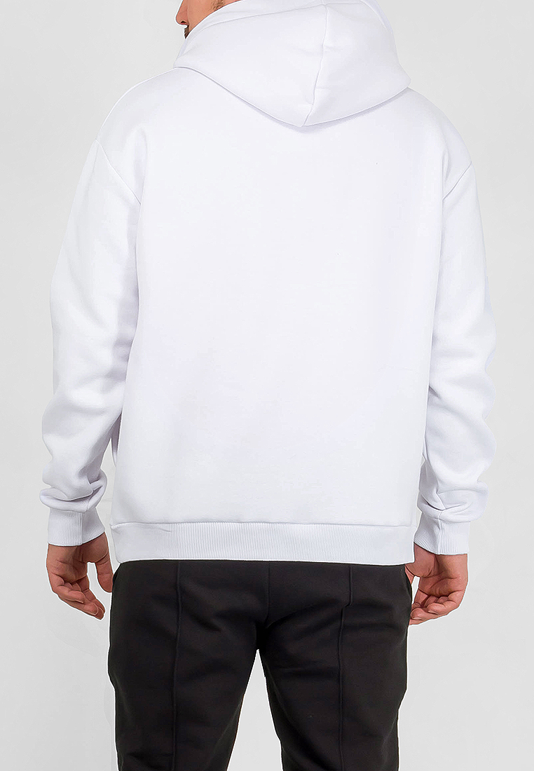 Толстовка длинный рукав unisex KNND KU-H-013(белый)-P
