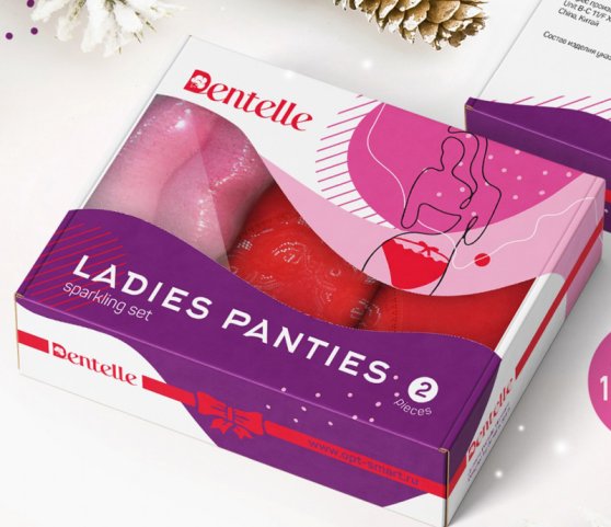 Трусы слипы, Dentelle, Si00566 2 шт. оптом