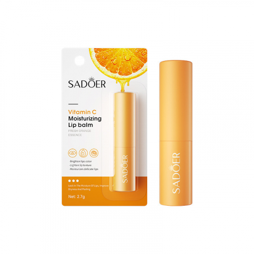 Бальзам для губ с экстрактом апельсина и витамином С SADOER Vitamin С Moisturizing Lip Balm, 2,7г