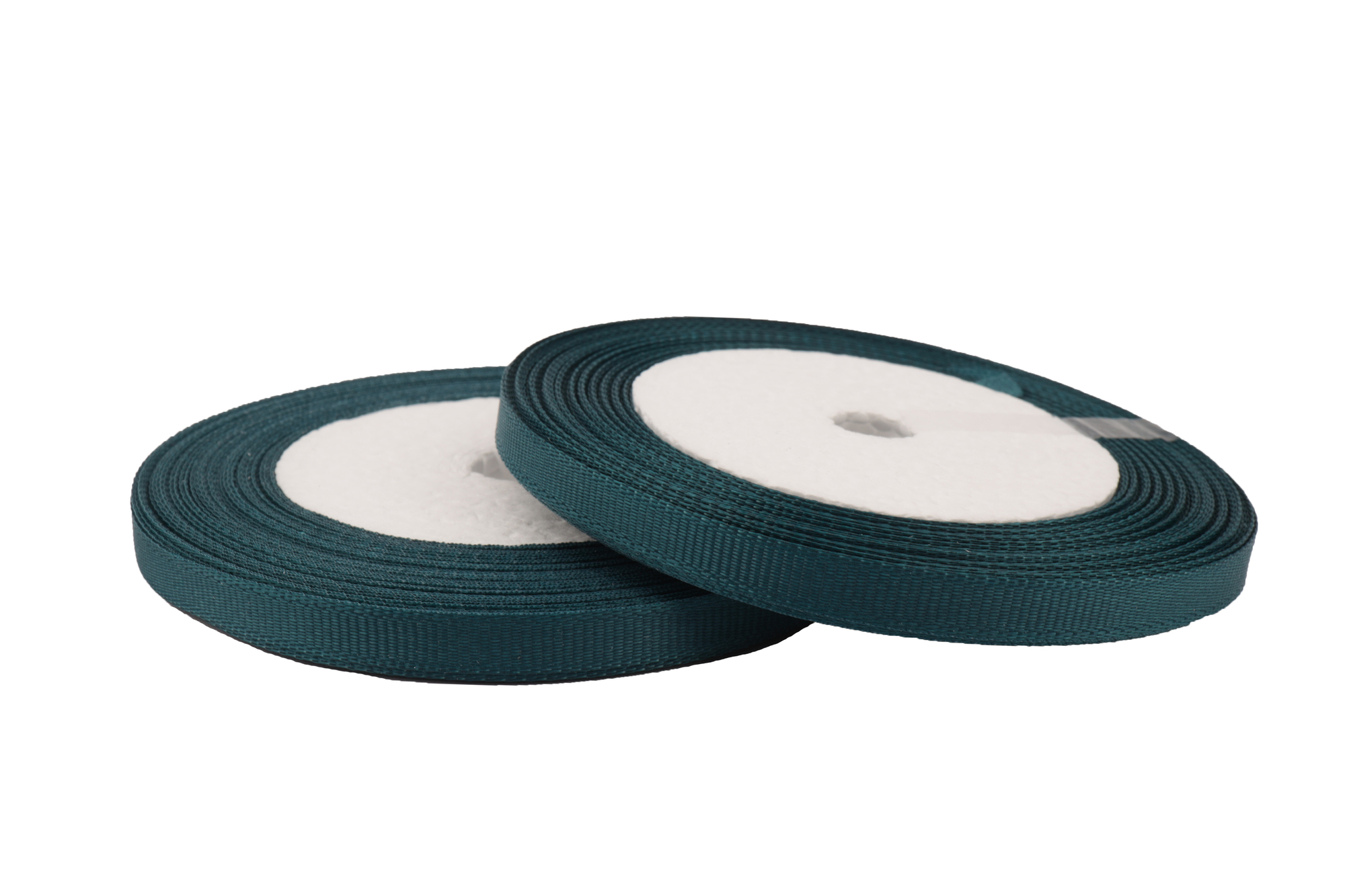 Репсовая лента однотонная (сине-зеленый), 6мм * 20 ярдов (+-1)