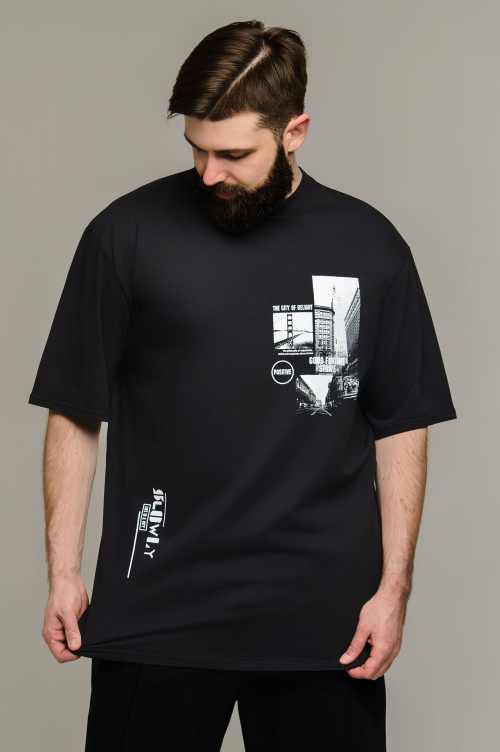 Арт. 61139 Футболка мужская оверсайз 48-56 (5 шт)