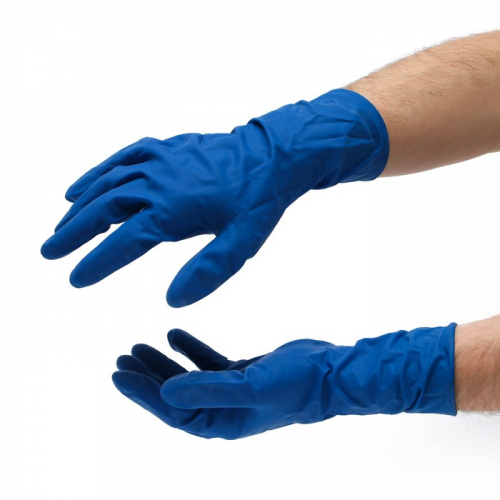 Перчатки медицинские High Risk,латексные темно-синие 13 гр/шт, размер XL, 25 пар