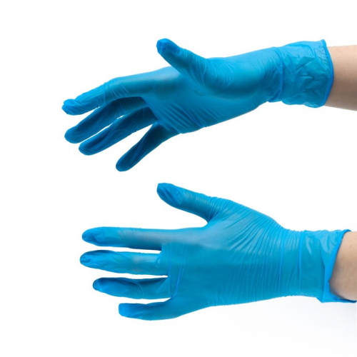 Перчатки медицинские ZKS Intro, нитриловые, голубые, размер S, 50 пар.