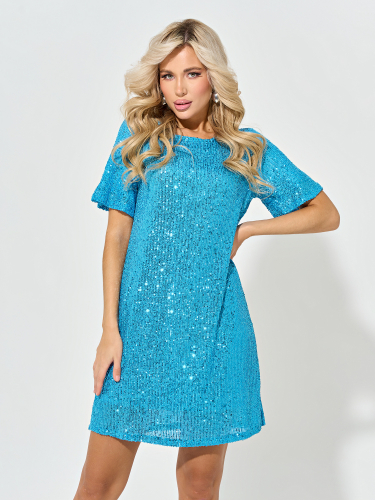 Платье (646-11) Голубой