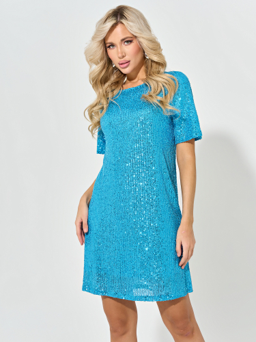 Платье (646-11) Голубой