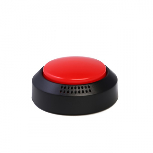 Кнопка для игр, 2 ААА, 8.9 х 4.2 см, красная