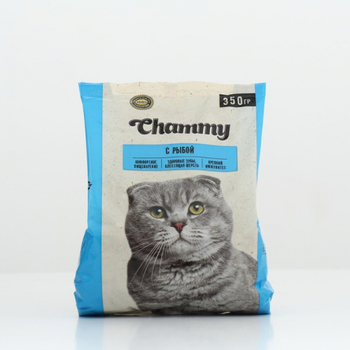 Сухой корм Chammy для кошек, рыба, 350 г